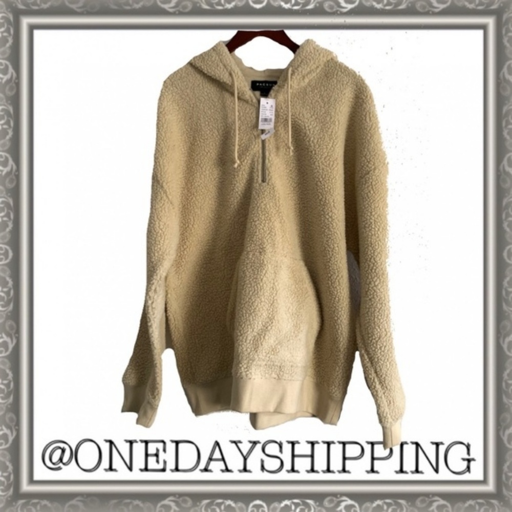 PACSUN Large Jacket Faux Wool - Picture 6 of 6